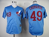 Montreal Expos #49 Cromartie Throwback Light Blue Jerseys,baseball caps,new era cap wholesale,wholesale hats