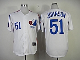 Montreal Expos #51 Johnson Throwback 1982 White Jerseys,baseball caps,new era cap wholesale,wholesale hats