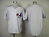 Montreal Expos Blank Cream Throwback Jerseys,baseball caps,new era cap wholesale,wholesale hats