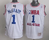 NBA All Star #1 Tracy McGrady White Swingman Throwback Jerseys,baseball caps,new era cap wholesale,wholesale hats