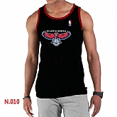 NBA Atlanta Hawks Big x26 Tall Primary Logo men Black Tank Top,baseball caps,new era cap wholesale,wholesale hats