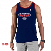 NBA Atlanta Hawks Big x26 Tall Primary Logo men D.Blue Tank Top,baseball caps,new era cap wholesale,wholesale hats