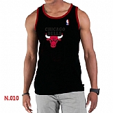 NBA Chicago Bulls Big x26 Tall Primary Logo men Black Tank Top,baseball caps,new era cap wholesale,wholesale hats