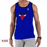 NBA Chicago Bulls Big x26 Tall Primary Logo men Blue Tank Top,baseball caps,new era cap wholesale,wholesale hats