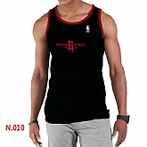NBA Houston Rockets Big x26 Tall Primary Logo men Black Tank Top,baseball caps,new era cap wholesale,wholesale hats