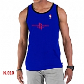 NBA Houston Rockets Big x26 Tall Primary Logo men Blue Tank Top,baseball caps,new era cap wholesale,wholesale hats