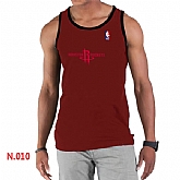 NBA Houston Rockets Big x26 Tall Primary Logo men Red Tank Top,baseball caps,new era cap wholesale,wholesale hats