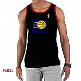 NBA Indiana Pacers Big x26 Tall Primary Logo men Black Tank Top,baseball caps,new era cap wholesale,wholesale hats