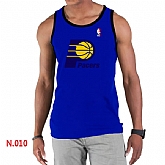 NBA Indiana Pacers Big x26 Tall Primary Logo men Blue Tank Top,baseball caps,new era cap wholesale,wholesale hats