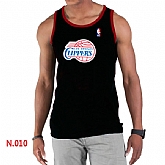 NBA Los Angeles Clippers Big x26 Tall Primary Logo men Black Tank Top,baseball caps,new era cap wholesale,wholesale hats