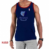NBA Memphis Grizzlies Big x26 Tall Primary Logo men D.Blue Tank Top,baseball caps,new era cap wholesale,wholesale hats
