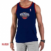 NBA New Orleans Pelicans Big x26 Tall Primary Logo men D.Blue Tank Top,baseball caps,new era cap wholesale,wholesale hats