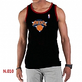 NBA New York Knicks Big x26 Tall Primary Logo men Black Tank Top,baseball caps,new era cap wholesale,wholesale hats