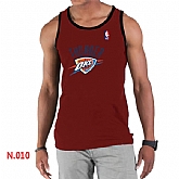 NBA Oklahoma City Thunder Big x26 Tall Primary Logo men Red Tank Top,baseball caps,new era cap wholesale,wholesale hats