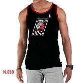NBA Portland Trail Blazers Big x26 Tall Primary Logo men Black Tank Top,baseball caps,new era cap wholesale,wholesale hats