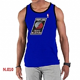NBA Portland Trail Blazers Big x26 Tall Primary Logo men Blue Tank Top,baseball caps,new era cap wholesale,wholesale hats