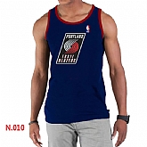 NBA Portland Trail Blazers Big x26 Tall Primary Logo men D.Blue Tank Top,baseball caps,new era cap wholesale,wholesale hats