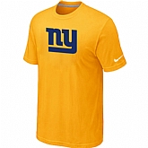 NFL York Giants Sideline Legend Authentic Logo T-Shirt Yellow,baseball caps,new era cap wholesale,wholesale hats