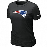 New England Patriots Black Women's Logo T-Shirt,baseball caps,new era cap wholesale,wholesale hats