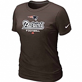New England Patriots Brown Women's Critical Victory T-Shirt,baseball caps,new era cap wholesale,wholesale hats