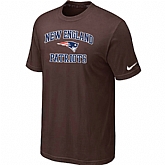 New England Patriots Heart & Soul Brown T-Shirt,baseball caps,new era cap wholesale,wholesale hats
