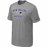 New England Patriots Heart & Soul Light grey T-Shirt,baseball caps,new era cap wholesale,wholesale hats