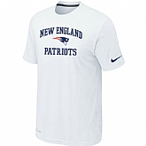 New England Patriots Heart & Soul White T-Shirt,baseball caps,new era cap wholesale,wholesale hats