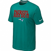 New England Patriots Just Do It Green T-Shirt,baseball caps,new era cap wholesale,wholesale hats