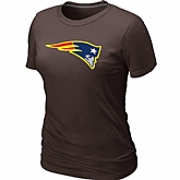 New England Patriots Neon Logo Charcoal Brown Women's T-shirt,baseball caps,new era cap wholesale,wholesale hats
