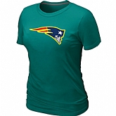 New England Patriots Neon Logo Charcoal L.Green Women's T-shirt,baseball caps,new era cap wholesale,wholesale hats