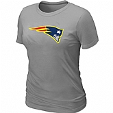 New England Patriots Neon Logo Charcoal L.Grey Women's T-shirt,baseball caps,new era cap wholesale,wholesale hats