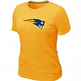 New England Patriots Neon Logo Charcoal Yellow Women's T-shirt,baseball caps,new era cap wholesale,wholesale hats