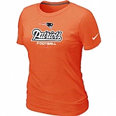 New England Patriots Orange Women's Critical Victory T-Shirt,baseball caps,new era cap wholesale,wholesale hats