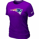 New England Patriots Purple Women's Logo T-Shirt,baseball caps,new era cap wholesale,wholesale hats