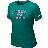 New England Patriots Women's Heart & Soul L.Green T-Shirt,baseball caps,new era cap wholesale,wholesale hats