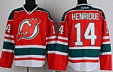 New Jersey Devils #14 Adam Henrique Red With Green Jerseys,baseball caps,new era cap wholesale,wholesale hats