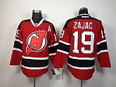 New Jerseys Devils #19 Travis Zajac Red With Black Jerseys,baseball caps,new era cap wholesale,wholesale hats
