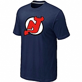 New Jerseys Devils Big & Tall Logo D.Blue T-Shirt,baseball caps,new era cap wholesale,wholesale hats