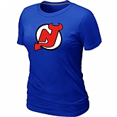 New Jerseys Devils Big & Tall Women's Logo Blue T-Shirt,baseball caps,new era cap wholesale,wholesale hats