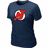 New Jerseys Devils Big & Tall Women's Logo D.Blue T-Shirt,baseball caps,new era cap wholesale,wholesale hats