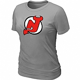 New Jerseys Devils Big & Tall Women's Logo L.Grey T-Shirt,baseball caps,new era cap wholesale,wholesale hats