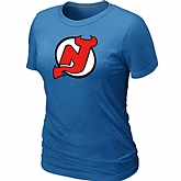 New Jerseys Devils Big & Tall Women's Logo L.blue T-Shirt,baseball caps,new era cap wholesale,wholesale hats