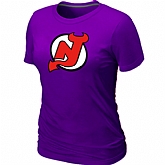 New Jerseys Devils Big & Tall Women's Logo Purple T-Shirt,baseball caps,new era cap wholesale,wholesale hats