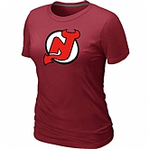 New Jerseys Devils Big & Tall Women's Logo Red T-Shirt,baseball caps,new era cap wholesale,wholesale hats
