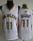 New Orleans Pelicans #11 Jrue Holiday White Jerseys,baseball caps,new era cap wholesale,wholesale hats