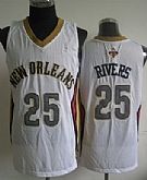 New Orleans Pelicans #25 Austin Rivers White Jerseys,baseball caps,new era cap wholesale,wholesale hats