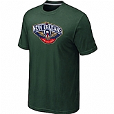 New Orleans Pelicans Big & Tall Primary Logo D.Green T-Shirt,baseball caps,new era cap wholesale,wholesale hats