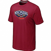 New Orleans Pelicans Big & Tall Primary Logo Red T-Shirt,baseball caps,new era cap wholesale,wholesale hats