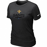 New Orleans Saints Black Women's Critical Victory T-Shirt,baseball caps,new era cap wholesale,wholesale hats