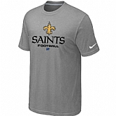 New Orleans Saints Critical Victory light Grey T-Shirt,baseball caps,new era cap wholesale,wholesale hats
